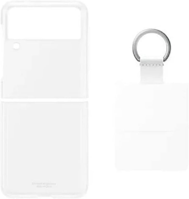 Samsung Galaxy Z Flip3 Clear Cover with Ring - Official Samsung Case - Plastic,Foldable, Transparent