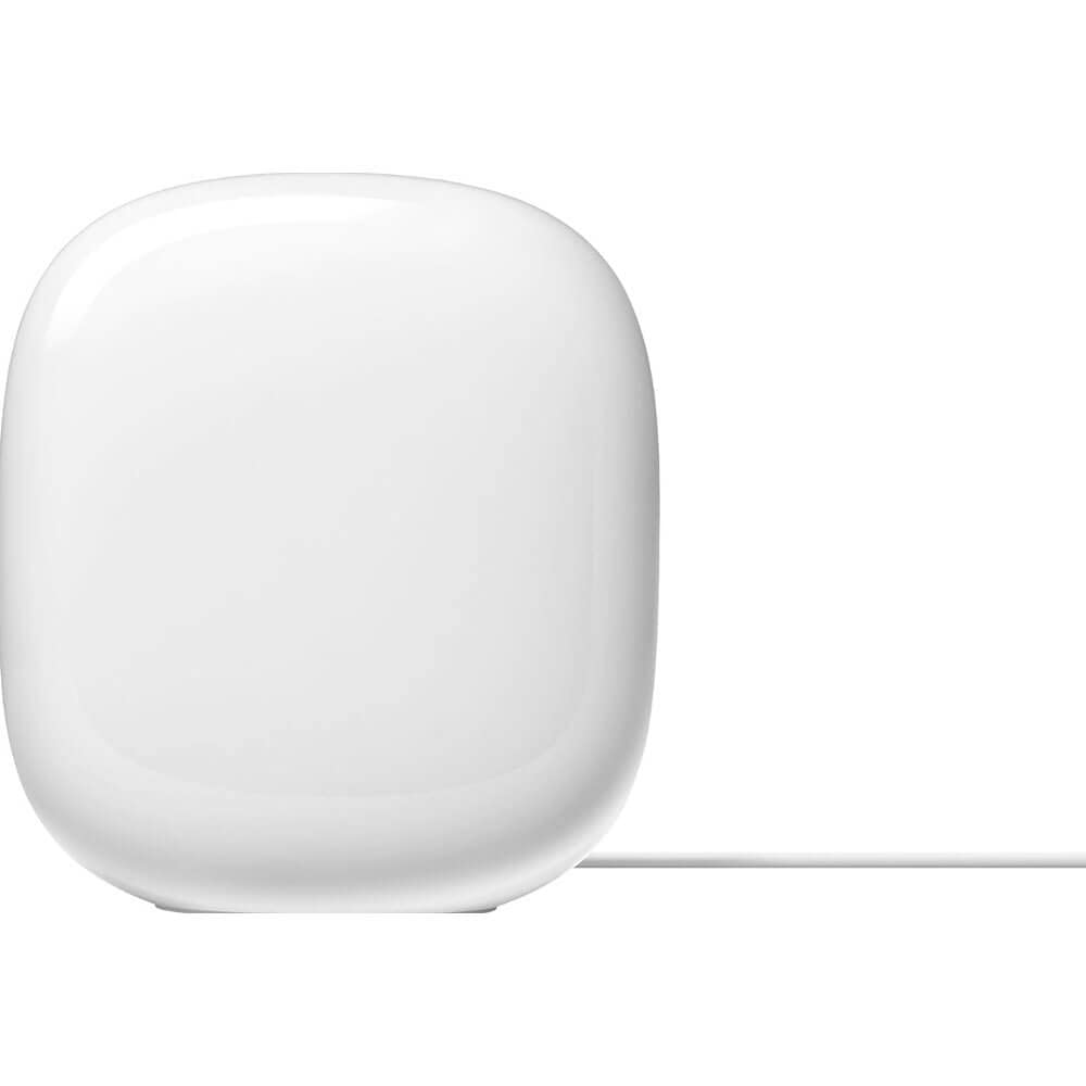 Google Nest WiFi Pro - 6E - Reliable Home Wi-Fi System with Fast Speed and Whole Home Coverage - Mesh Router - 3 Pack - Snow