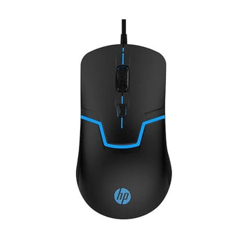 HP M100 USB Wired Gaming Optical Mouse with LED Backlight and Adjustable 1000/1600 DPI Settings, 3 Buttons and Press Life Up to 5 Million Clicks