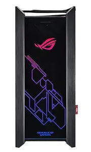 ASUS Rog Strix Helios Gx601 RGB Mid-Tower Computer Cabinet Case for Up to Eatx Motherboards with USB 3.1 Front Panel, Smoked Tempered Glass, Brushed Aluminum and Steel Construction, and Four Case Fans