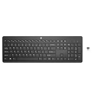 HP 230 Wireless Black Keyboard with 2.4GHz connectivity up to 10m, 12 Function Keys