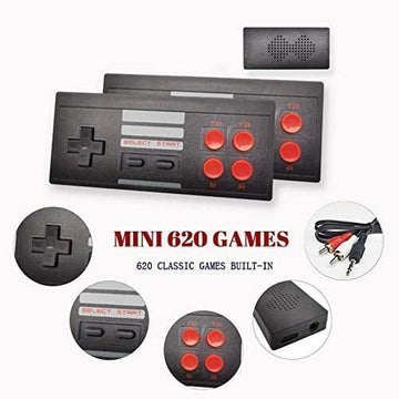 Extreme Plug & Play Mini Game Box (8 bit retro built-in games) for up to 2 players
