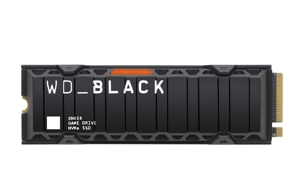 Western Digital WD Black SN850 1TB NVMe PCIe 4.0 M.2 Internal Gaming SSD with Heatsink