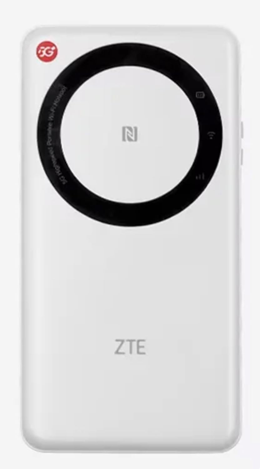 ZTE U30 Air 5G Unlocked Dual Band Portable Pocket WiFi Router | SA/NSA| NFC | 5G Mobile Hotspot with Sim Card Slot | 4500 Mah Battery