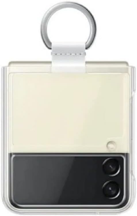 Samsung Galaxy Z Flip3 Clear Cover with Ring - Official Samsung Case - Plastic,Foldable, Transparent