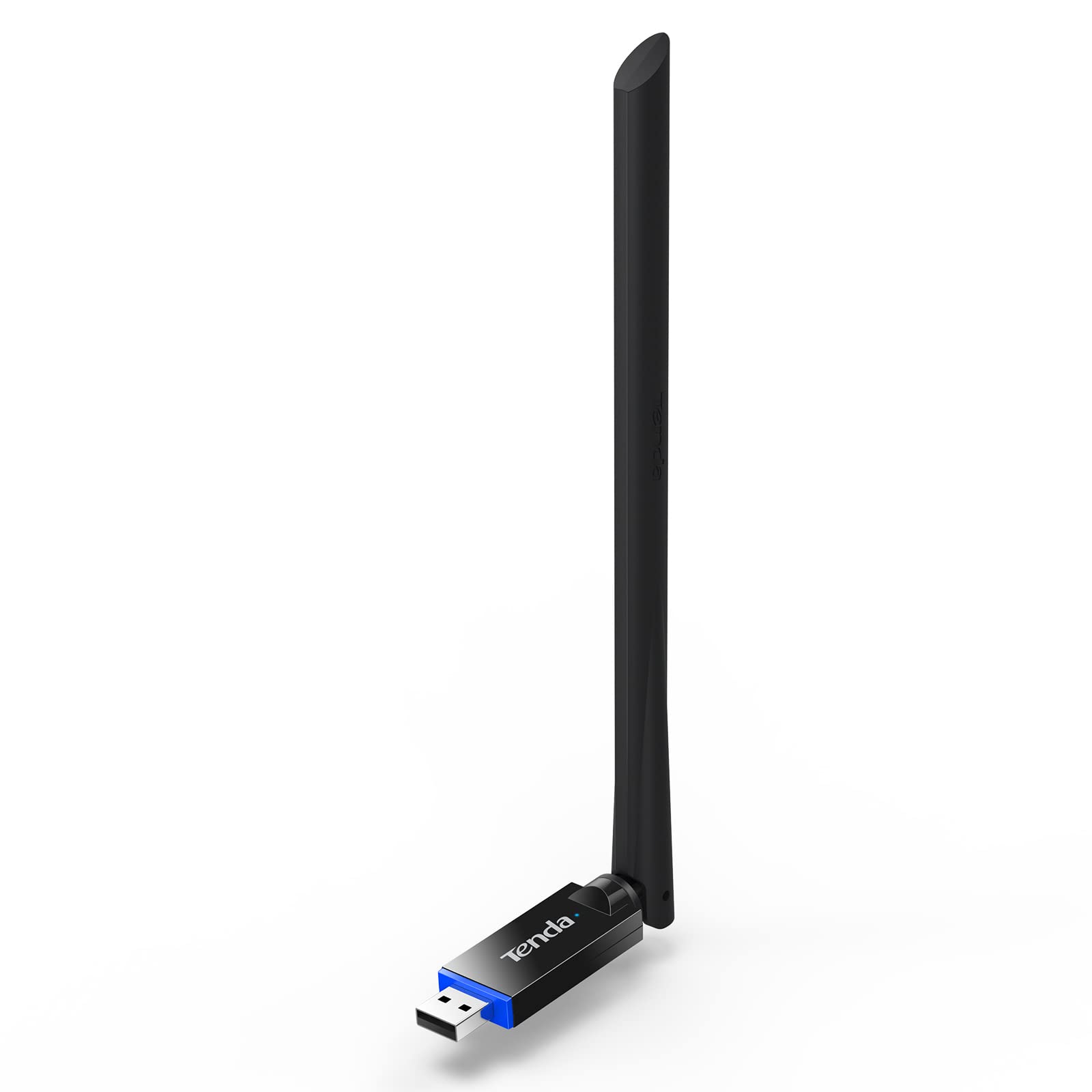 Tenda U3 WiFi Dongle 300Mbps USB Wireless Adapter, 2.4GHz, 2 Internal Antennas, USB 2.0, WPS, Soft AP Mode, Supports Windows 10/8.1/8/7 / XP, Mac OS 10.7~10.12, Linux (Black)