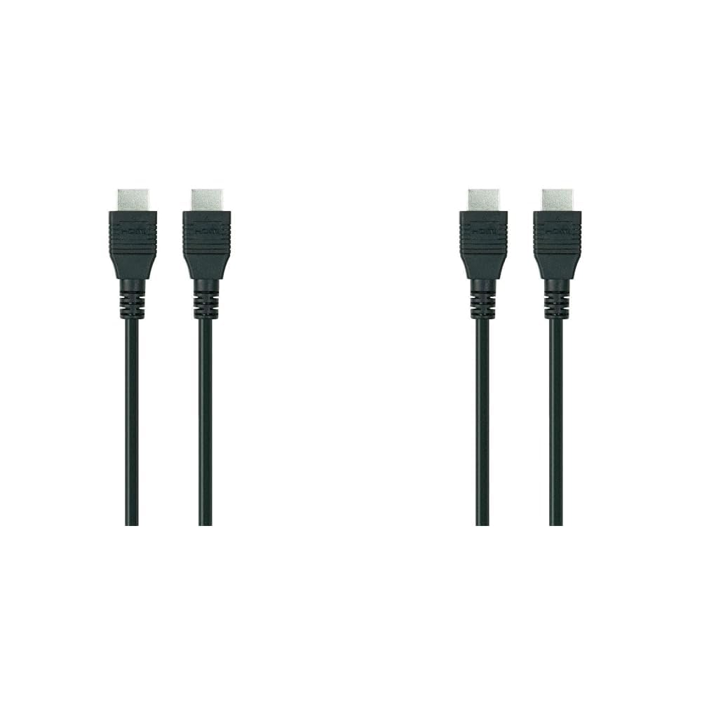 Belkin 2 Meter (6.6 Feet) High-Speed Nickel-Plated HDMI Cable, Supports 3D, 4K, 1080p, Audio Return and Ethernet for TV - Black