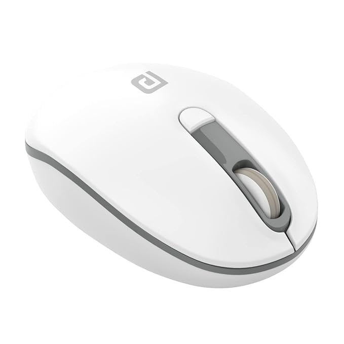 Portronics Toad 11 Wireless Mouse, 2.4 GHz Connectivity with USB Nano Dongle, Adjustable DPI Up to 1600, Ambidextrous for Laptop, MacBook, PC (Grey)