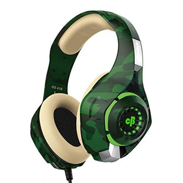 Cosmic Byte GS410 Headphones with Mic and for PS5, PS4, Xbox One, Laptop, PC, iPhone and Android Phones (Camo Green)