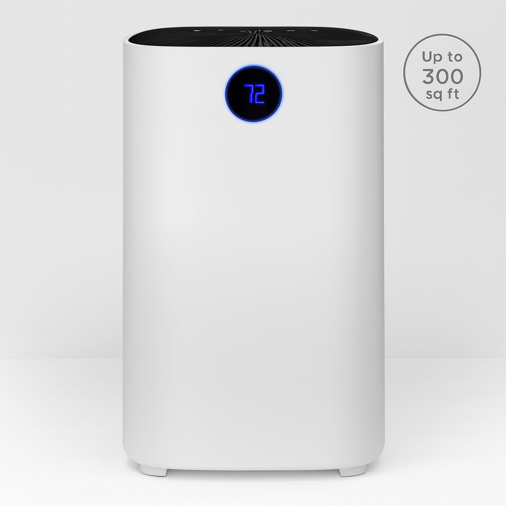 Car-rier Air One AP2006 Air purifier for bedroom and living room for home use with HEPA H13 air filter up to 300 sq ft 260 m3 h CADR PM2.5 display auto sleep and turbo modes quiet 20W