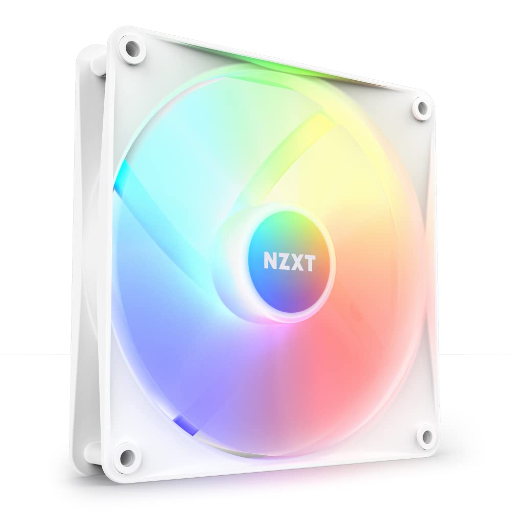 NZXT F140 RGB Core 140mm Hub-Mounted RGB Twin Pack Case Fan - Black - RF-C14DF-B1