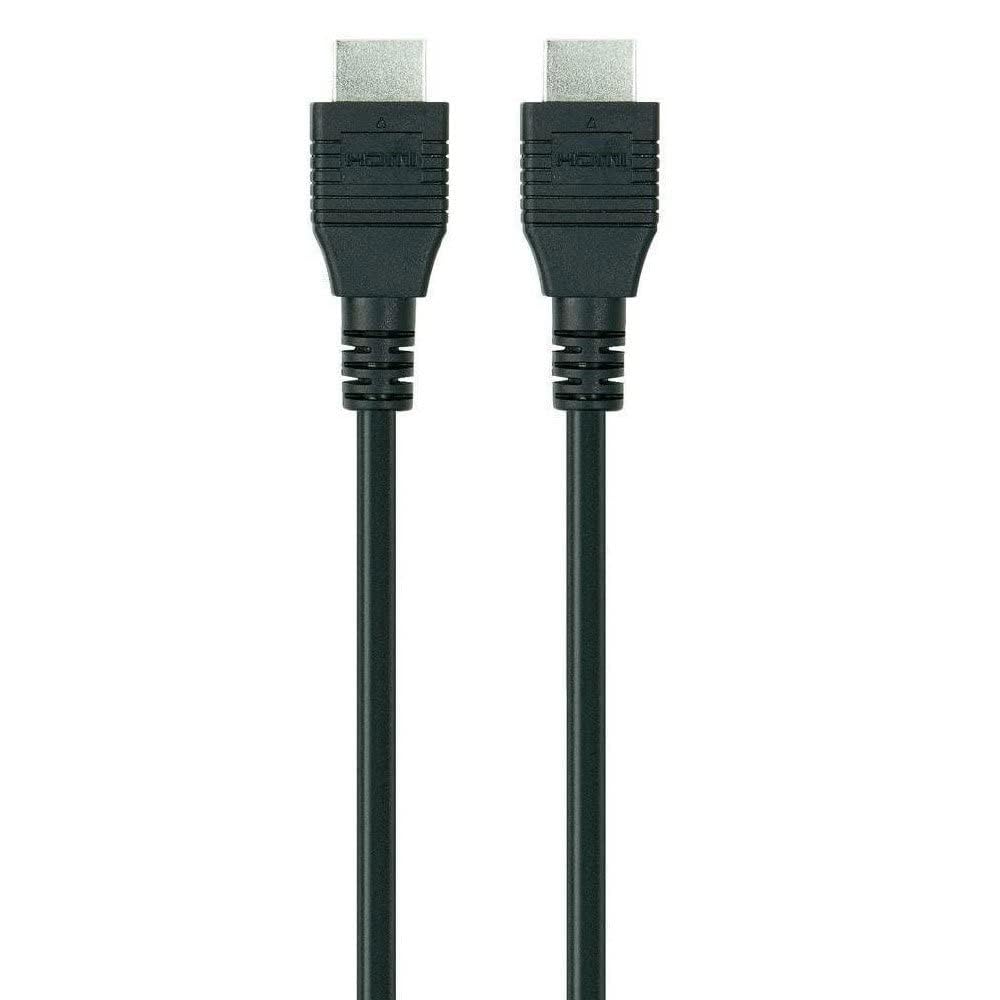 Belkin 2 Meter (6.6 Feet) High-Speed Nickel-Plated HDMI Cable, Supports 3D, 4K, 1080p, Audio Return and Ethernet for TV - Black