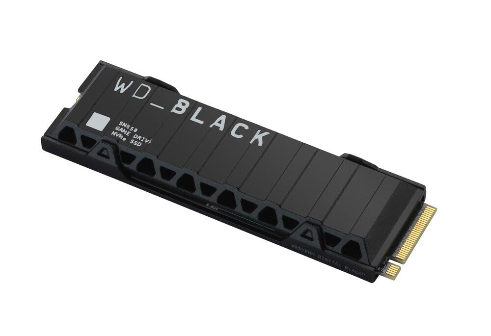 Western Digital WD Black SN850 1TB NVMe PCIe 4.0 M.2 Internal Gaming SSD with Heatsink