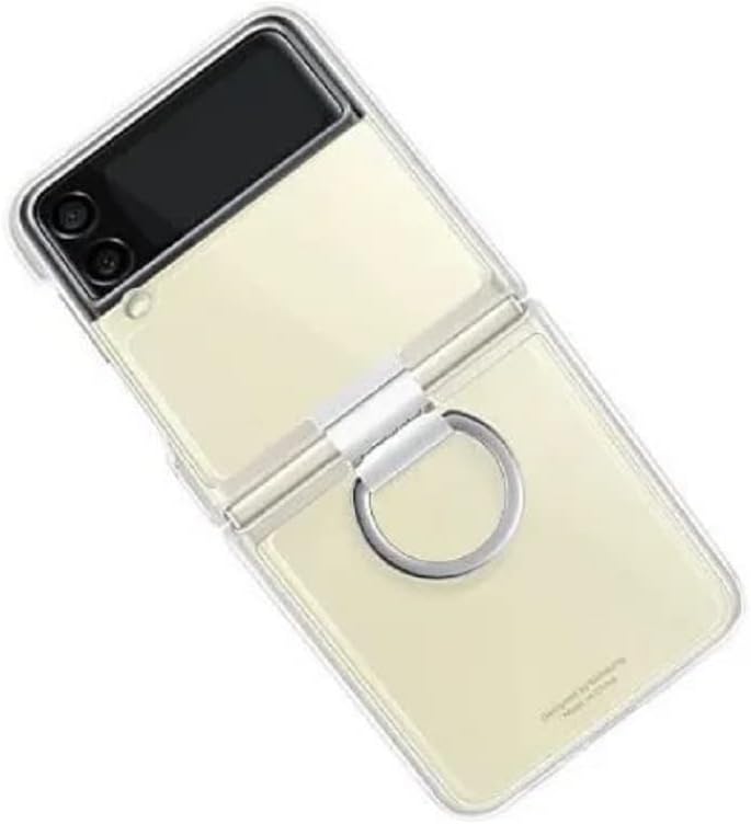 Samsung Galaxy Z Flip3 Clear Cover with Ring - Official Samsung Case - Plastic,Foldable, Transparent