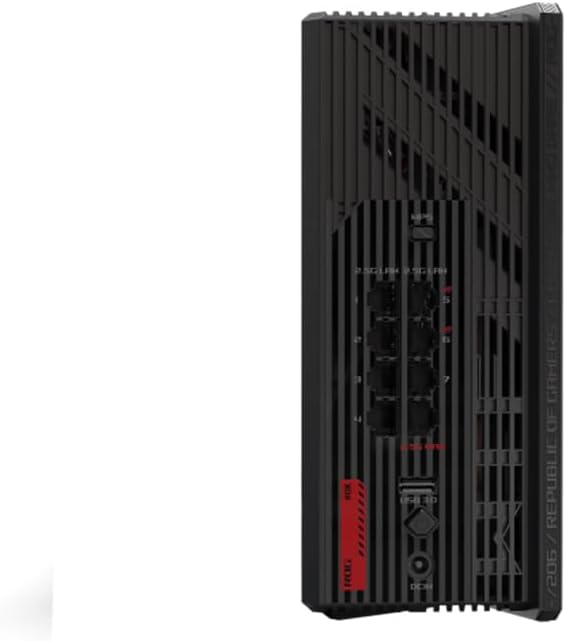 ASUS Rog Strix Gs-Be18000 Wireless Router 2.5 Gigabit Ethernet, W129160043 (Router 2.5 Gigabit Ethernet Tri-Band (2.4 Ghz / 5 Ghz / 6 Ghz) Black)