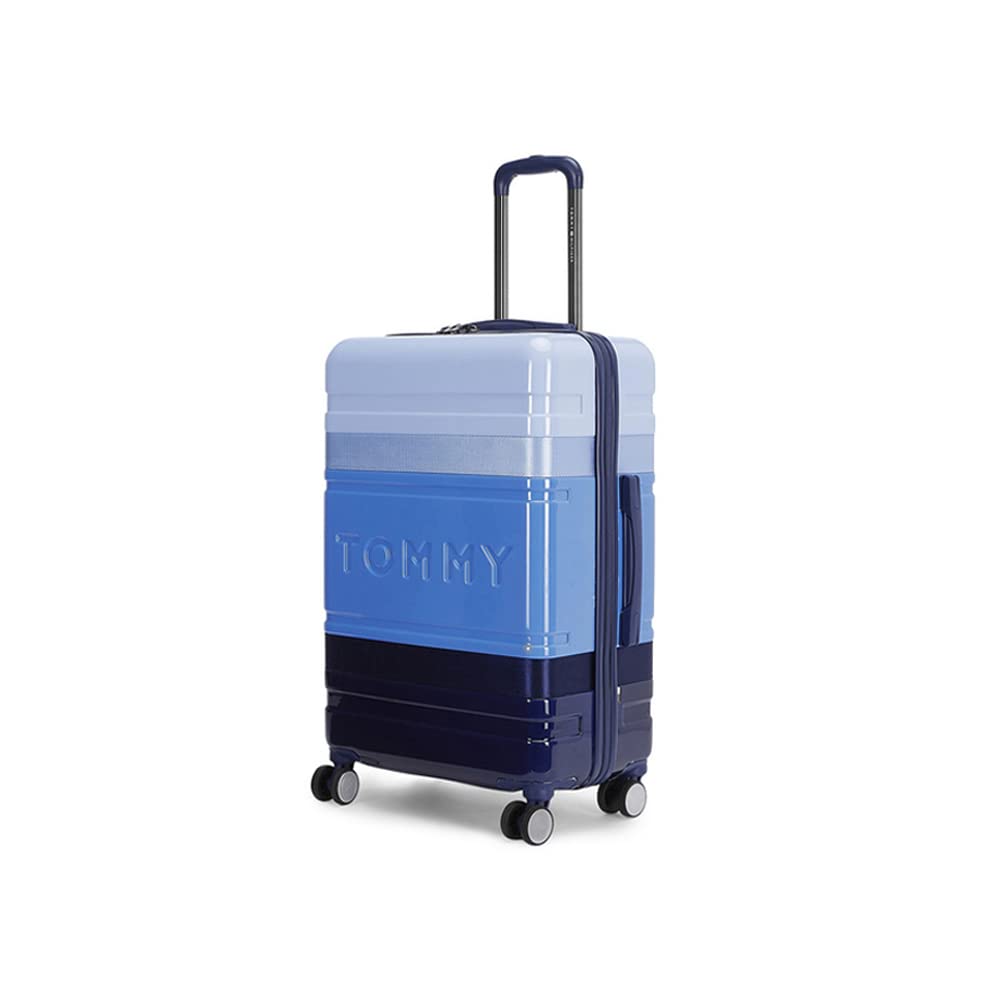 Tommy Hilfiger Triton Plus ABS Hard Luggage Blue + SkyBlue Medium Size (8903496162516)