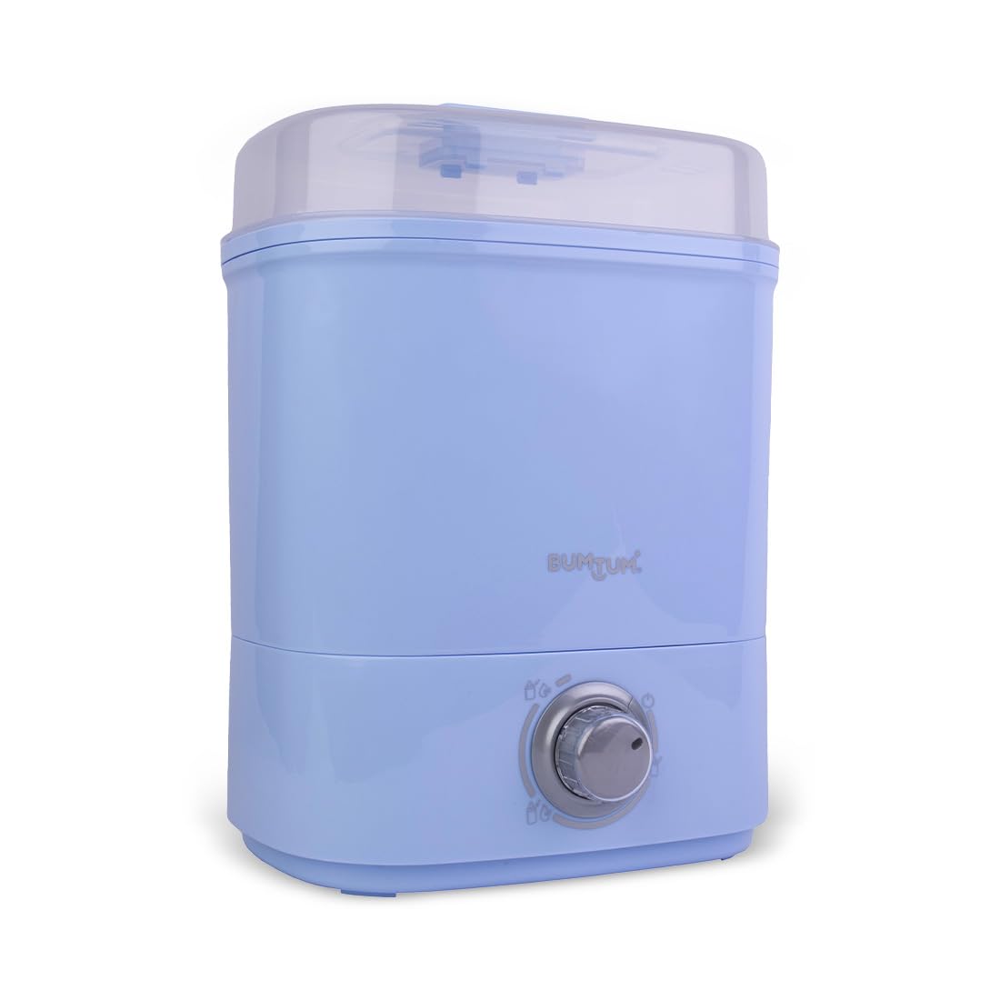 Bumtum Stainless Steel Plate Enhanced Steam Sterilizer with Dryer – Safely Sterilize and Dry All Baby Essentials Including Feeding Bottles, Breast Pump & More (Blue)