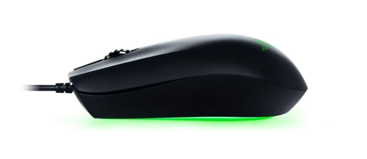 Razer Abyssus Essential Optical Wired Gaming Mouse | 7,200 DPI Optical Sensor with Chroma RGB Underglow Lighting | 3 Hyperesponse Buttons - RZ01-02160300-R3M1