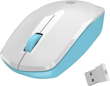 Portronics Toad 25 Wireless Mouse, 2.4 GHz with USB Nano Dongle, 1200 DPI Optical Tracking, Ambidextrous for PC, MacBook, Laptop (White)