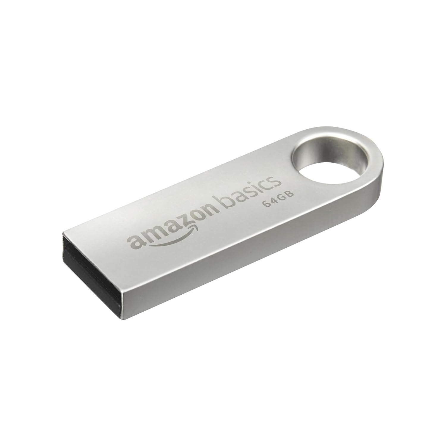 Amazon Basics 64 GB Flash Drive | USB 3.0 | Upto 150 MB/s | Silver