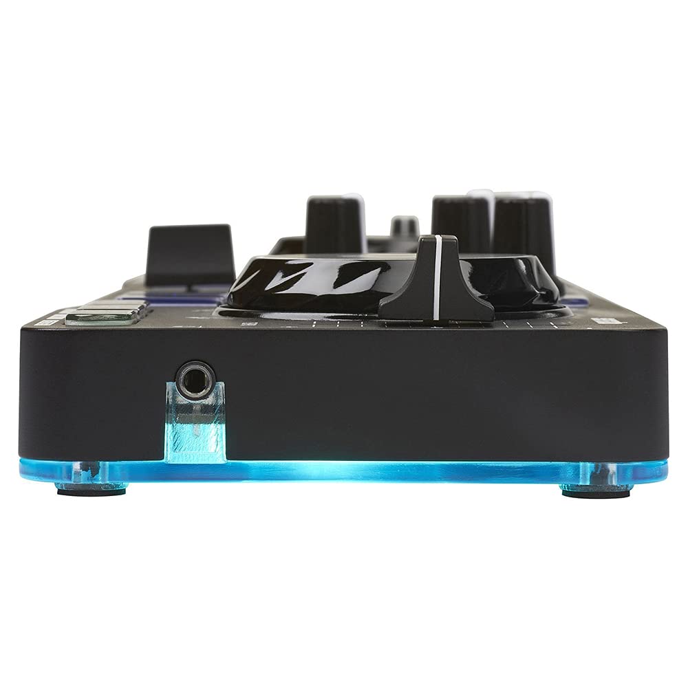 Hercules DJControl Starlight – Portable USB DJ Controller - 2 tracks with 8 pads and sound card - Serato DJ Lite included