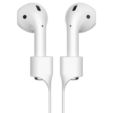 BASEUS Magnetic Silicone Anti-lost Earphone Strap for Apple AirPods -Off White