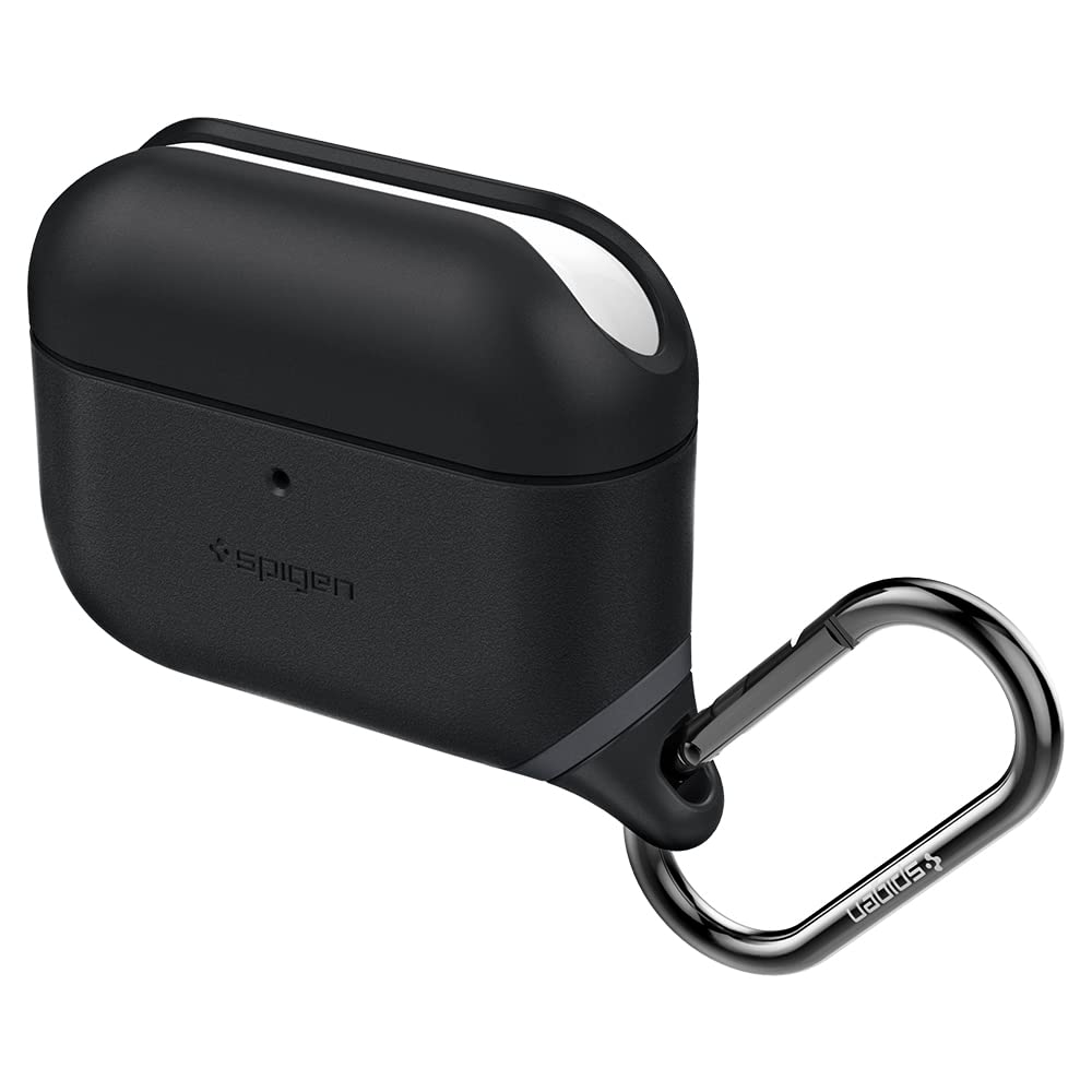 Spigen for AirPods Pro 2/1 Case, Carabiner Included, Soft Shell, Waterproof Cover, (Slim Armor IP) - Black