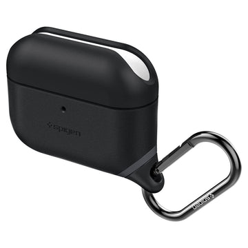 Spigen for AirPods Pro 2/1 Case, Carabiner Included, Soft Shell, Waterproof Cover, (Slim Armor IP) - Black
