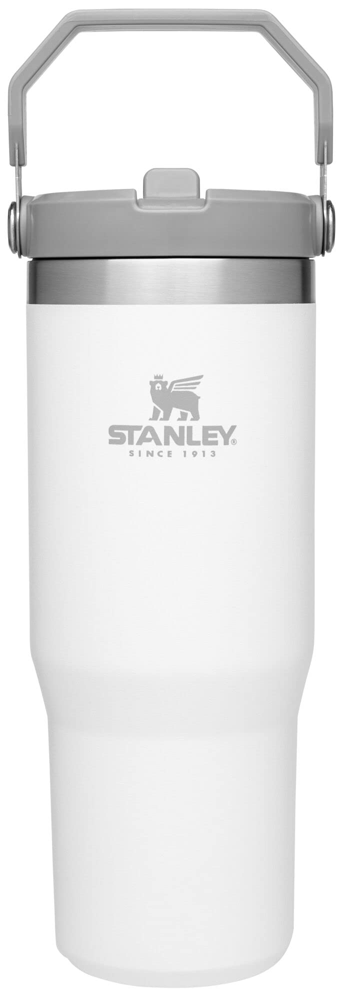 Stanley IceFlow Stainless Steel Tumbler with Straw - Vacuum Insulated Water Bottle for Home, Office or Car Reusable Cup with Straw Leak Resistant Flip Cold for 12 Hrs or Iced for 2 Days (Rose Quartz)