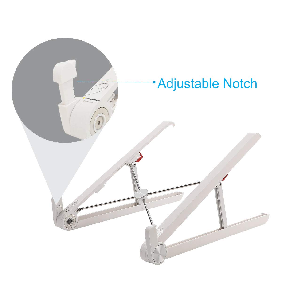 Portronics POR-835 My Buddy Lite Foldable Laptop Stand (Silver)