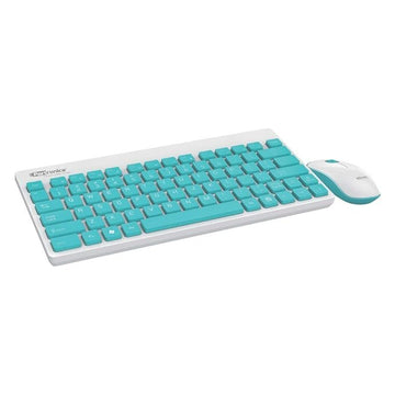 Portronics Key2-A Combo of Multimedia Wireless Keyboard & Mouse, Compact Light-Weight for PCs, Laptops and Smart TV, White ( ‎POR-373 )