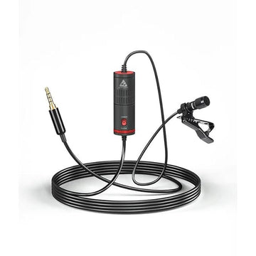 Audio Array AM-C12 Lapel Microphone | 6M Shielded Cable | Metal Build | Upto 1080hr Battery | Mobile &amp; DSLR Support | 3.5mm Connector | Omnidirectional Pickup | Hard Case Included