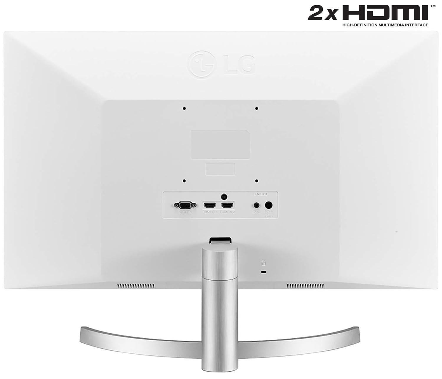 LG 24-inch (60.96 cm), Full HD IPS (1920 x 1080) Monitor, Inbuilt Speaker, HDMI x 2, VGA Port, 75 Hz Refresh Rate, AMD Freesync, 3 Side Borderless Slim Design - 24ML600S-W-White