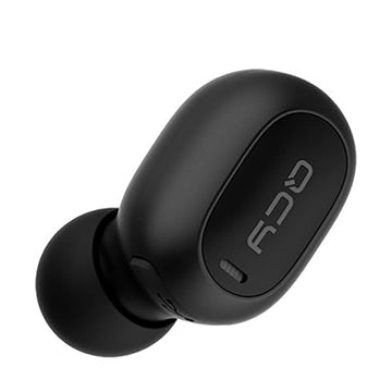 QCY Mini 2 Wireless Bluetooth Earbuds, Bluetooth V5.0, Sport Earphones with Mic, Bluetooth 5.0 Stereo Earbuds, Deep Bass Binaural Calls Auto Pairing (Black)