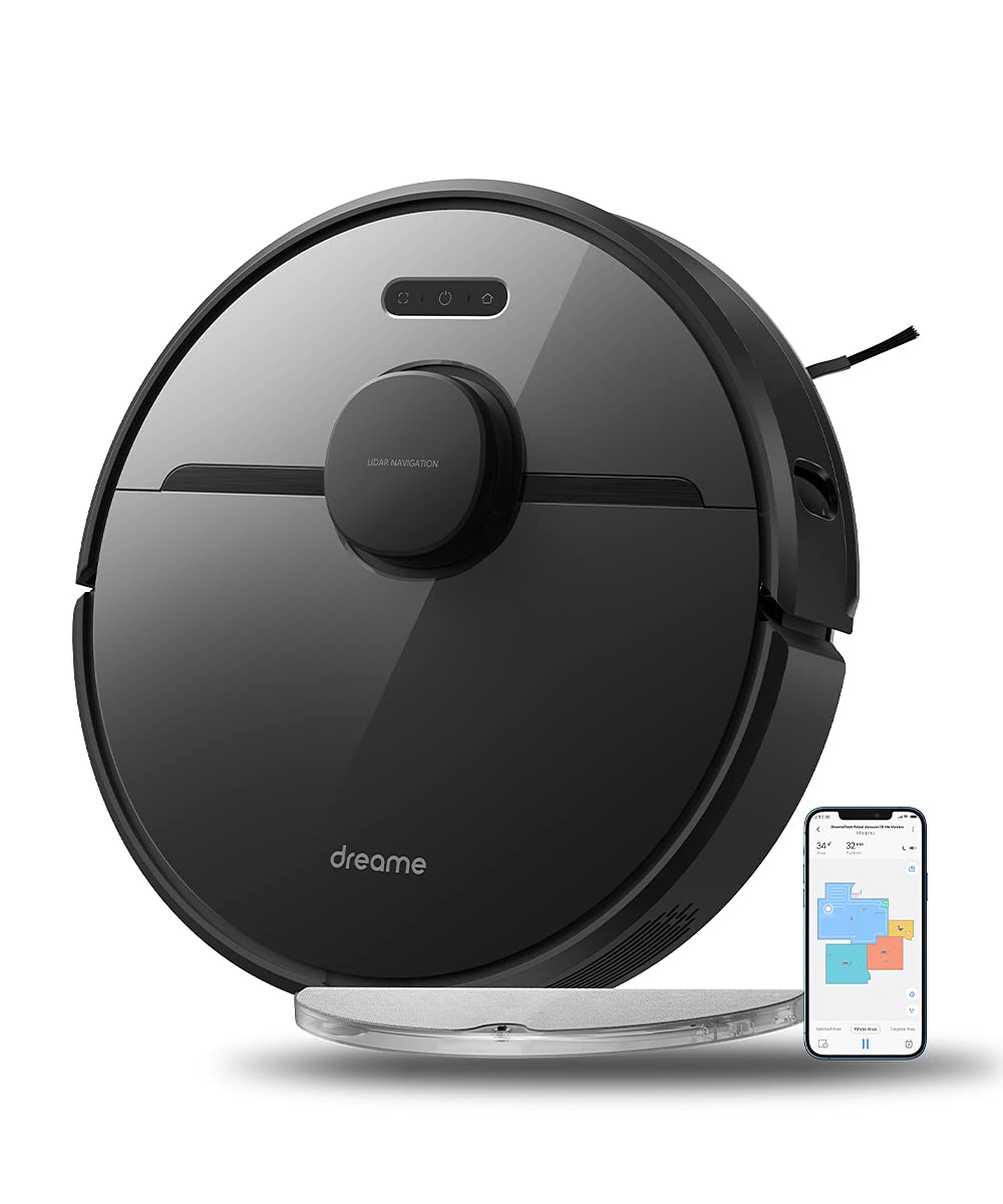 dreame Aqua10 Ultra Roller Robot Vacuum and Mop, AquaRoll Mopping | 30,000Pa Suction, AI Camera & LIDAR Avoidance Tech, Heat-Washes & Dries, Extendable Roller Mop, Carpet Protection