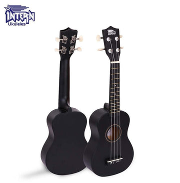 Intern INT-UK21LD-BK Concert Ukulele with bag Guitar (black)
