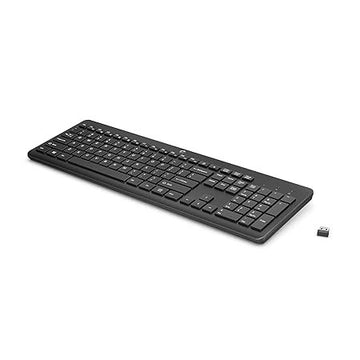 HP 230 Wireless Black Keyboard with 2.4GHz connectivity up to 10m, 12 Function Keys
