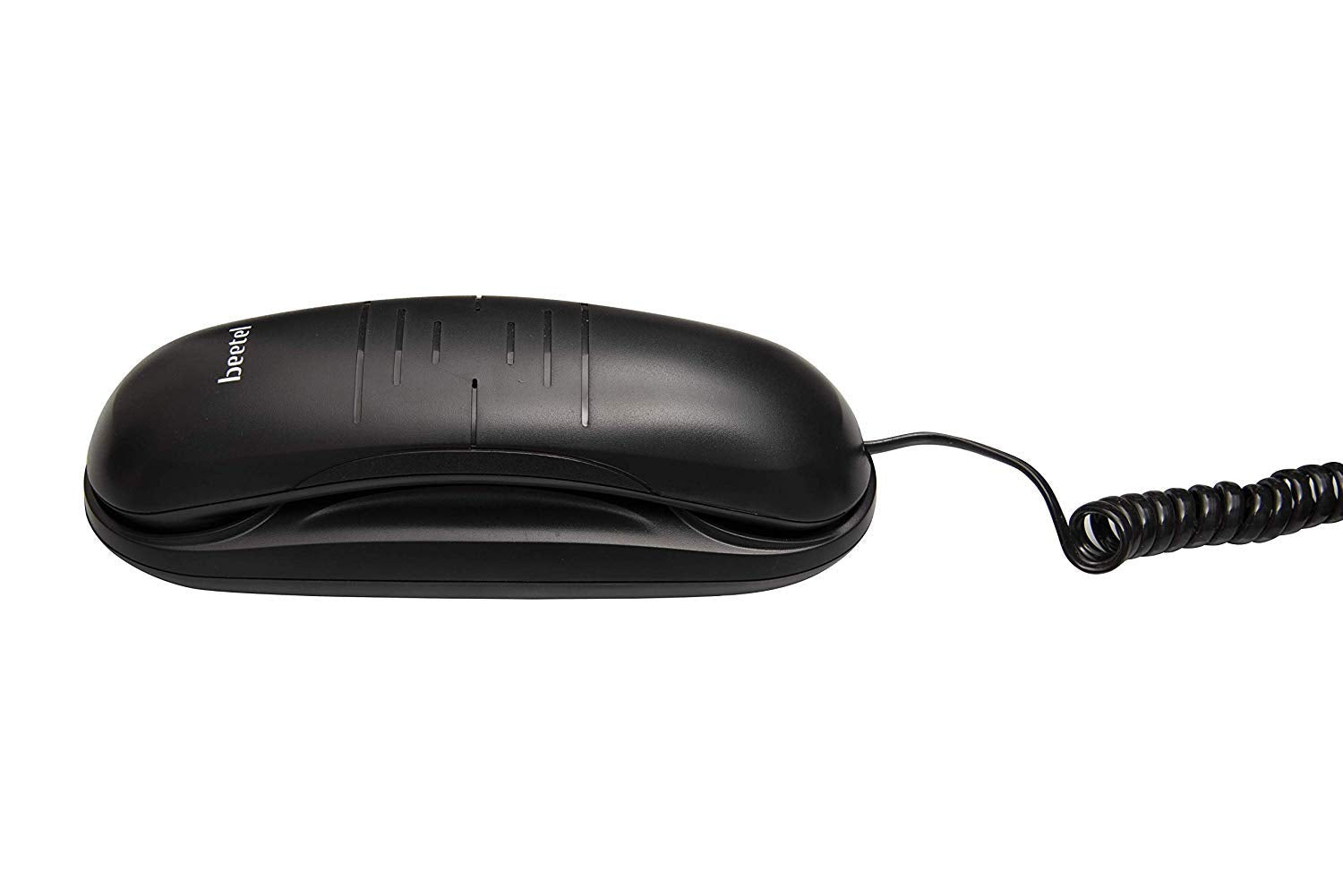 Beetel B26 Slim Corded Landline Phone,Ringer Volume Control,Wall/Desk Mountable,Ringer On/Off Switch,Clear Call Quality,Compact Design,Tone Pulse/Flash/Redial Function (Made in India) (Black)(B26)