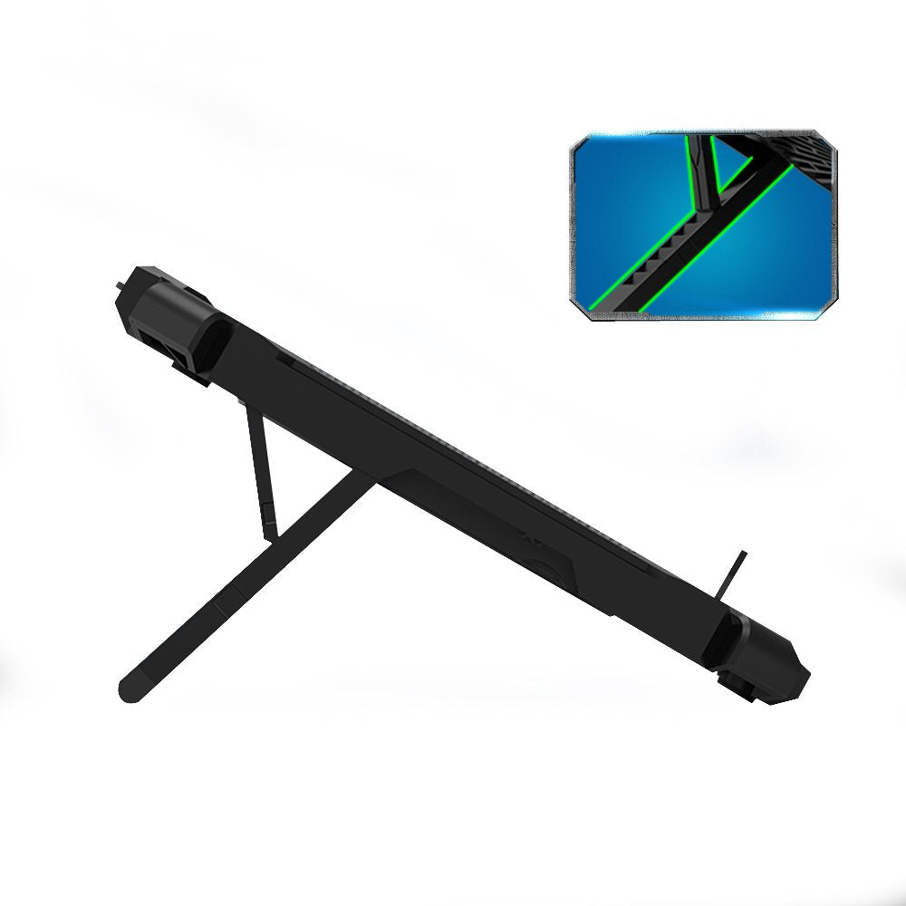 Cosmic Byte Comet Laptop Cooling Pad, Dual 140 mm Fans, LED Lights, Fan Speed Adjustment, USB Ports, Support Upto 17" Laptops (Red)
