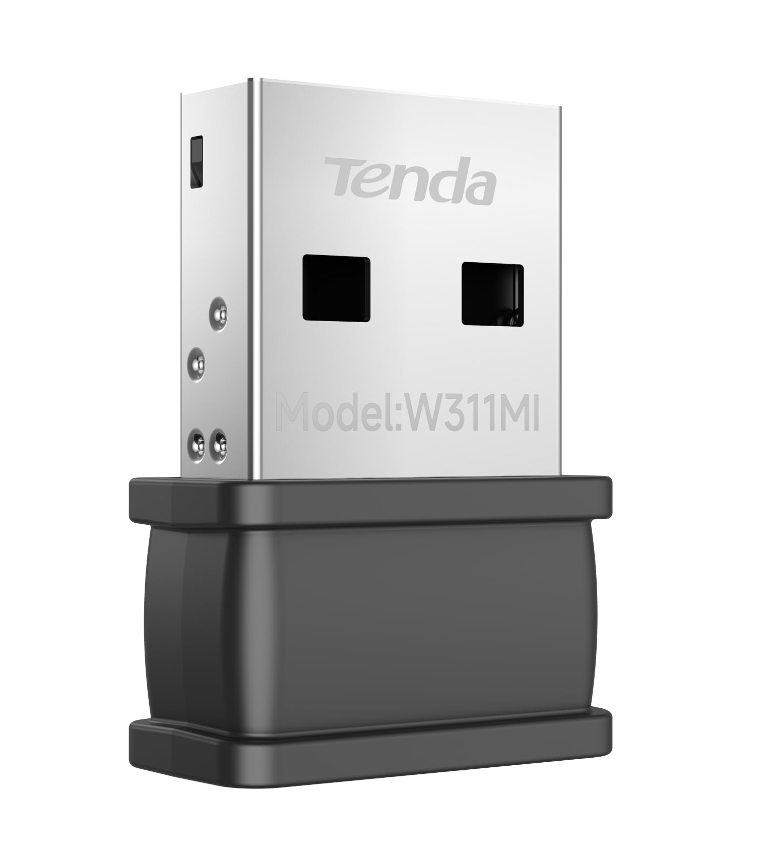 Tenda U3 WiFi Dongle 300Mbps USB Wireless Adapter, 2.4GHz, 2 Internal Antennas, USB 2.0, WPS, Soft AP Mode, Supports Windows 10/8.1/8/7 / XP, Mac OS 10.7~10.12, Linux (Black)