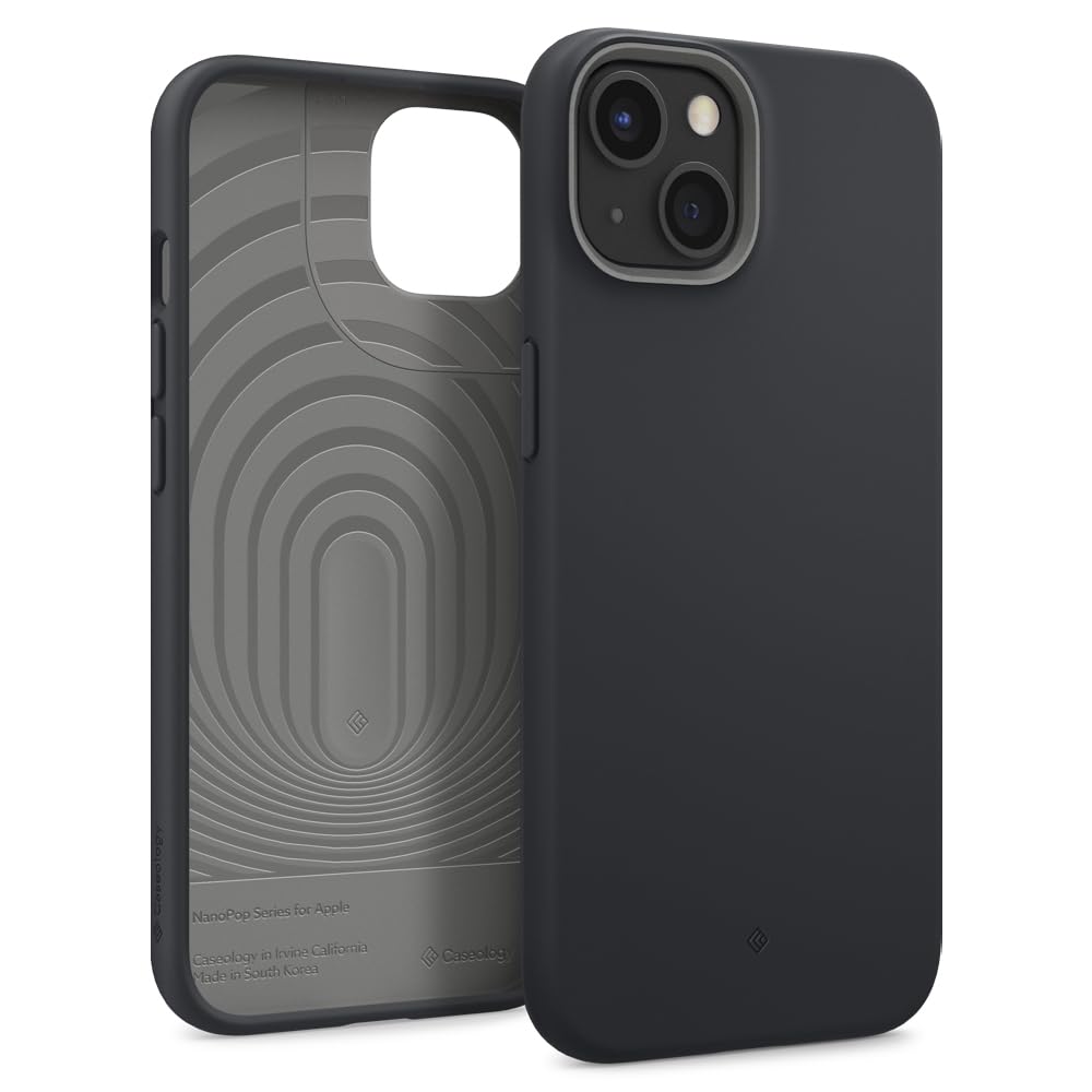 CASEOLOGY by Spigen Nano Pop Back Cover Case for iPhone 13 (TPU | Black Sesame)