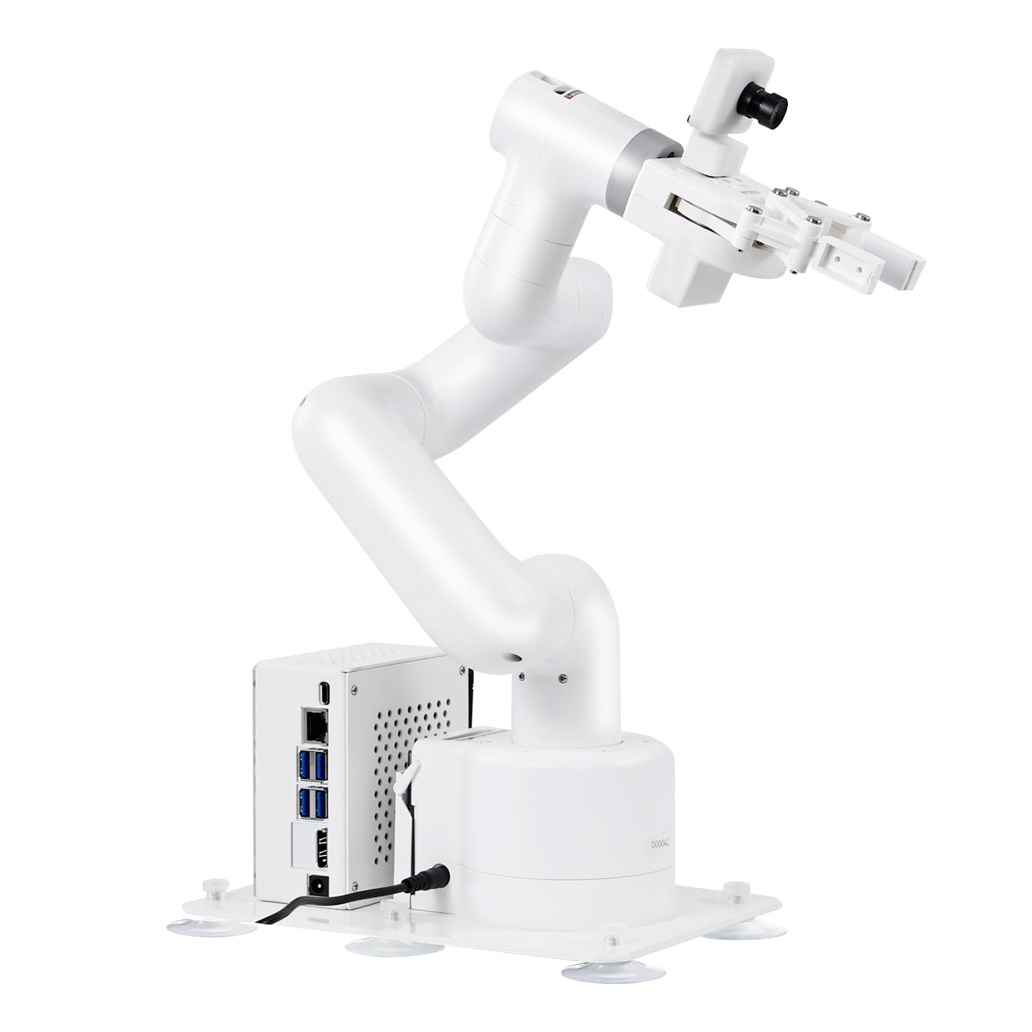 Yahboom 7Axis Collaborative Robot Arm for Jetson Orin NX Super 16GB 157TOPS AI Visual Recognition, Movelt, APP Control,ROS Education with Adaptive Gripper