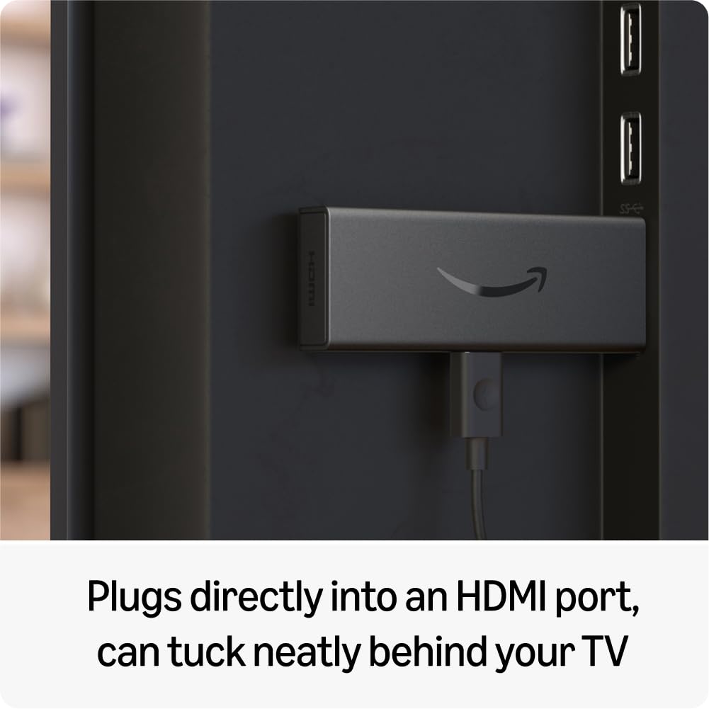 Amazon Fire TV Stick HD (newest model), Alexa Voice Remote with TV power & volume controls, full HD streaming device