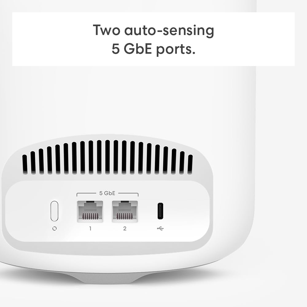 Amazon eero Pro 7 with 1 month free eero Plus (auto-renews) - Supports internet plans up to 5 Gbps, Coverage up to 2,000 sq. ft., Connect 200+ devices, 1-pack