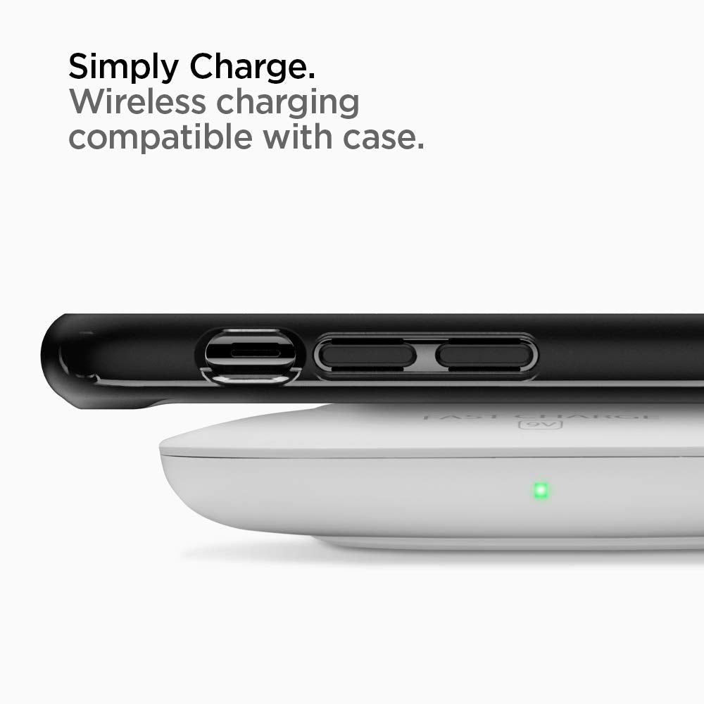 Spigen Ultra Hybrid Back Cover Case Compatible with iPhone Xs/X (TPU + Poly Carbonate | Matte Black)