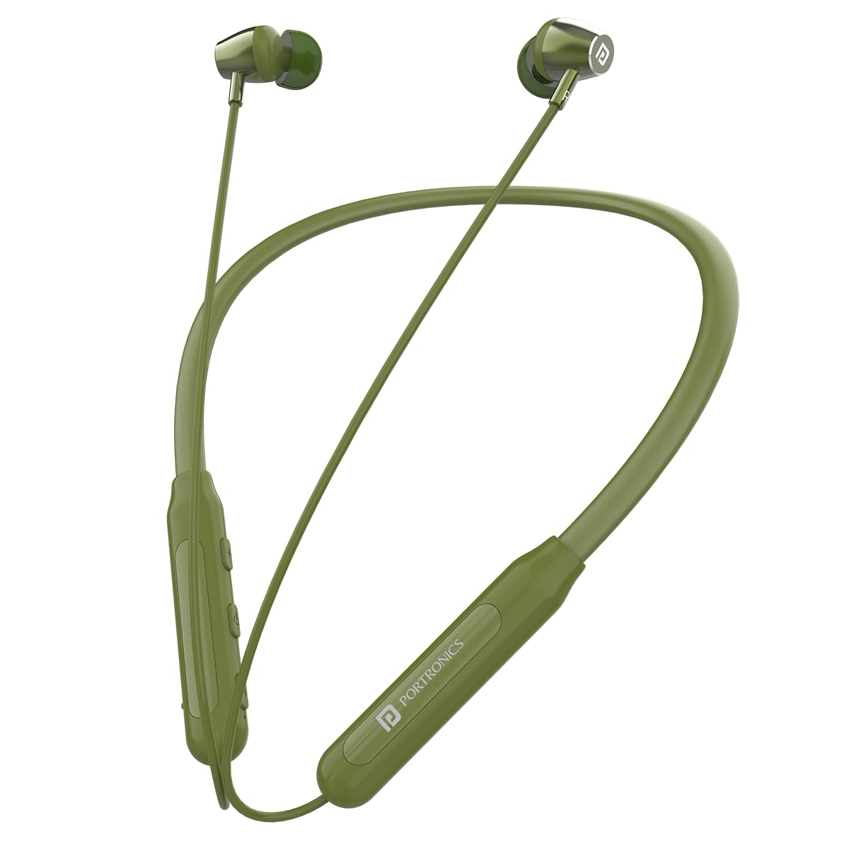 Portronics Harmonics Z3 Wireless Bluetooth 5.3 Neckband in Ear Earphones with Mic, 30 Hrs Playtime, Magnetic Latch, IPX5 Water Resistant, Type C Fast Charging(Red)