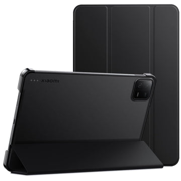 Amazon Basics Trifold Smart Hard Matte Back Cover Flip Stand Case Compatible with Xiaomi Mi Pad 6 11 inch Case Cover [Auto Sleep/Wake Case] - Black