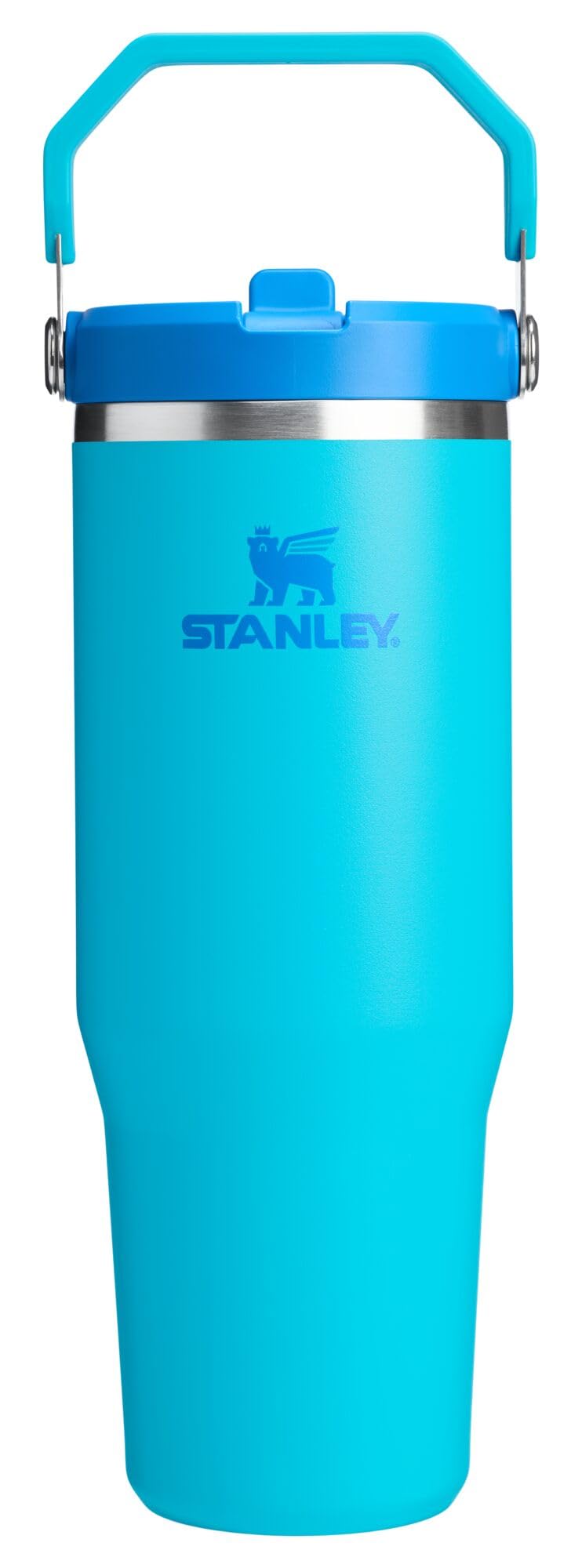 Stanley IceFlow Stainless Steel Tumbler with Straw - Vacuum Insulated Water Bottle for Home, Office or Car Reusable Cup with Straw Leak Resistant Flip Cold for 12 Hrs or Iced for 2 Days (Rose Quartz)