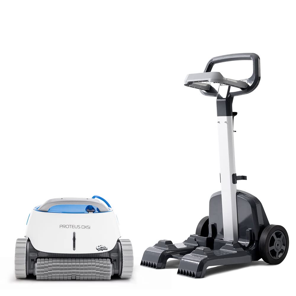 Dolphin Proteus DX3 Automatic Robotic Pool Vacuum Cleaner, Wall Climbing, Active Scrubber Brush, Ideal for In-ground Pools up to 33 FT in Length