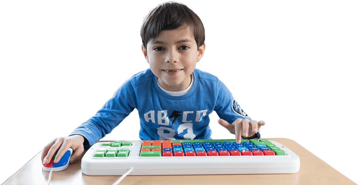 Clevy Kids Mouse - Colorful Ergonomic USB Computer and Laptop Kids Mouse for School and Home Computer Use - Wired Children Friendly - Compatible with Windows, macOS, Chromebook